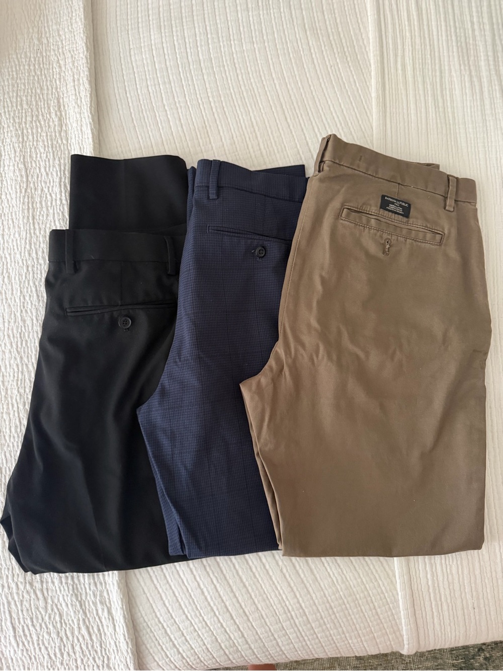 Banana Republic Men’s Pants - Black, Navy, Brown